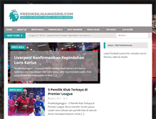 Tablet Screenshot of prediksiligainggris.com